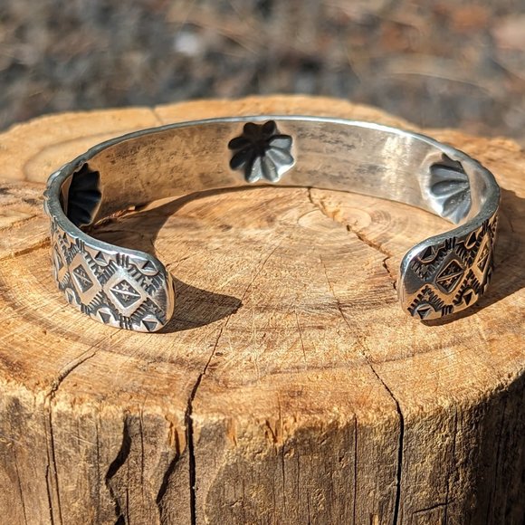 Navajo Cuff Bracelet Genuine Handmade NA Jewelry Native American sz 7 *** - Picture 6 of 10